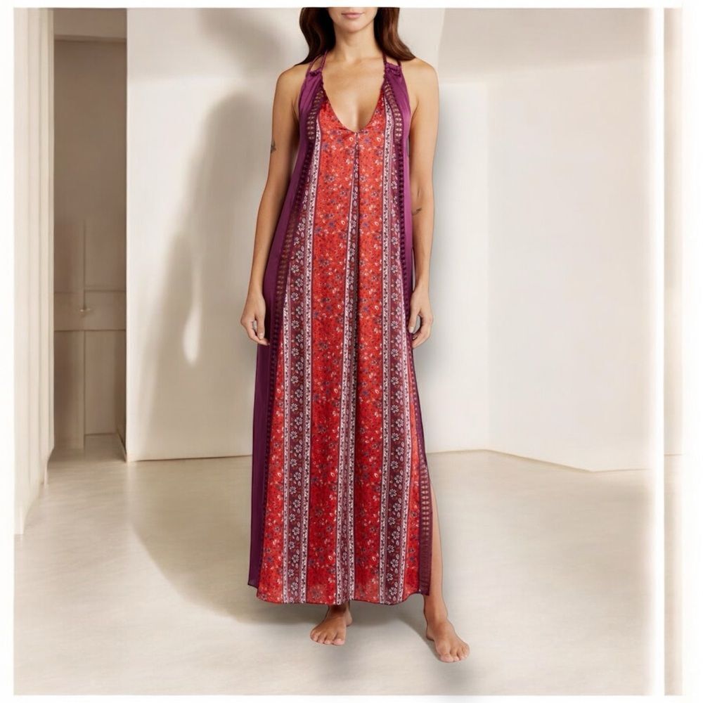 FREE PEOPLE Women’s Bohemian Nights Maxi Nightgown in the Size Large - Picture 2 of 7